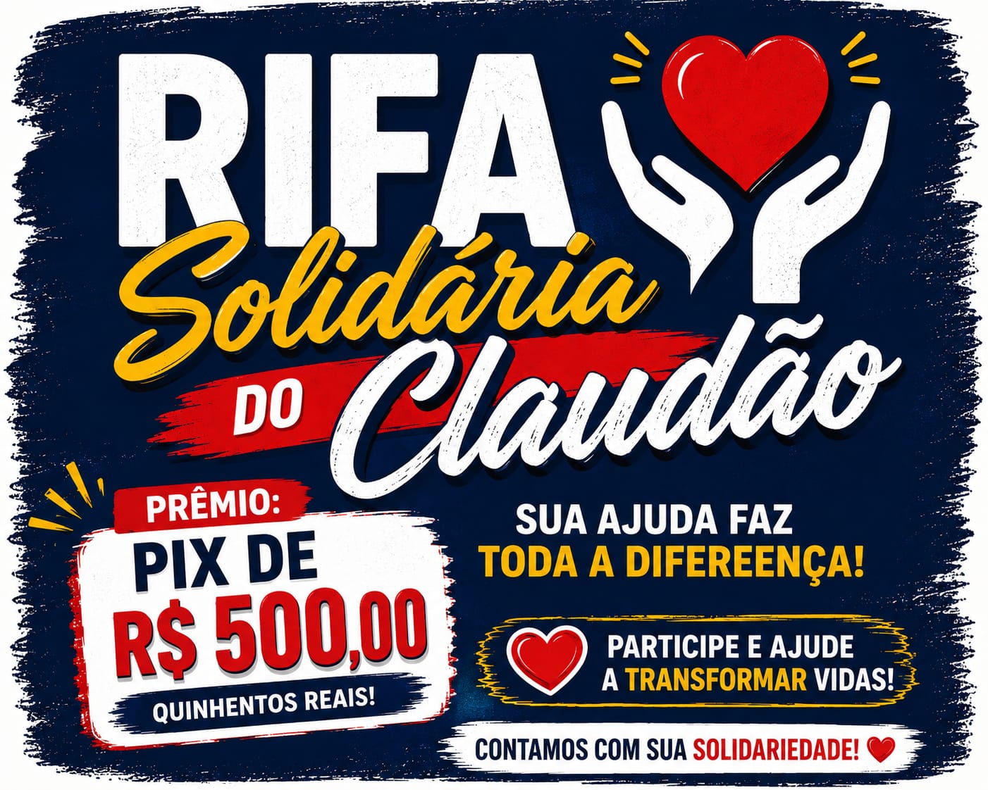 🎉 AÇÃO SOLIDÁRIA DO CLAUDÃO 🎉
